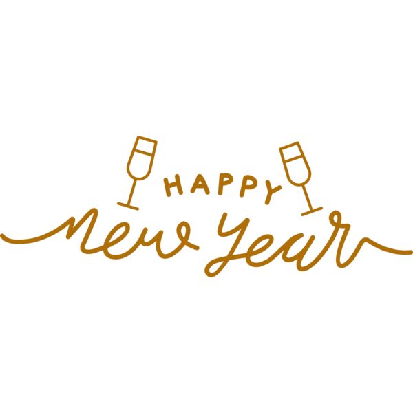 New Year and Wine Glass Thumbnail