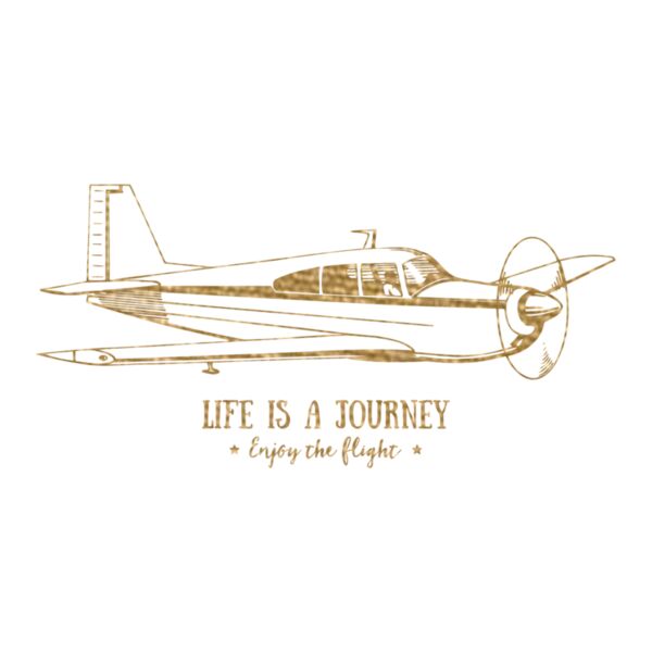 Life is a Journey  Metallic Gold  Thumbnail