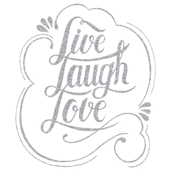 Live Love Laugh  Metallic Silver  Thumbnail