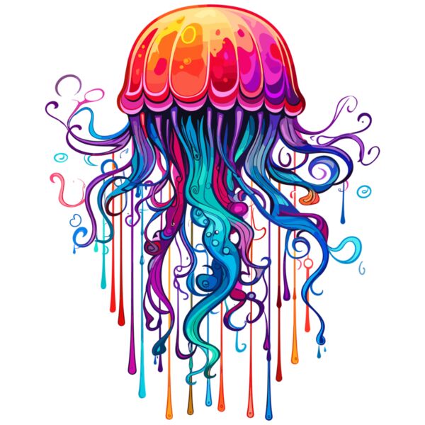 Colorful Jellyfish Thumbnail