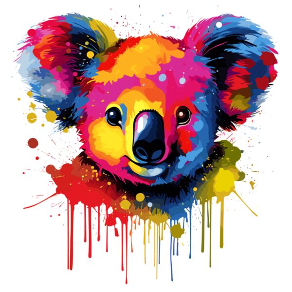 Colorful Koala Bear Thumbnail