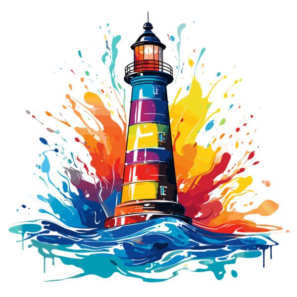 Colorful Lighthouse Thumbnail