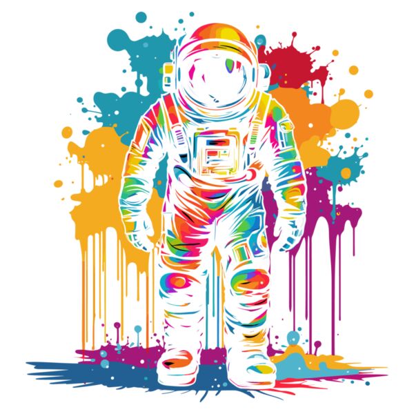 Colorful Astronaut Thumbnail